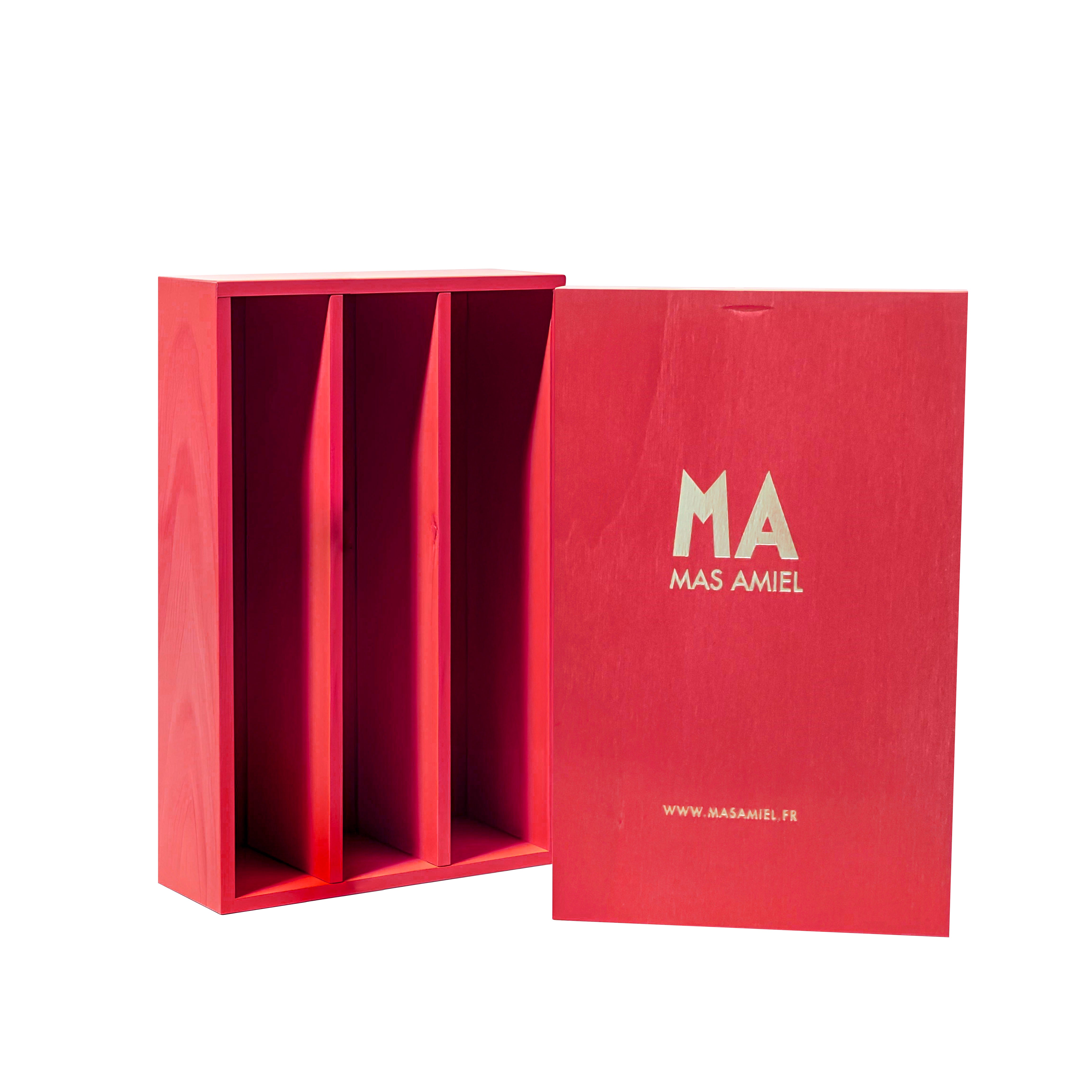 Coffret Bois 3 Bouteilles